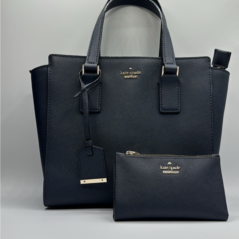 Kate Spade Black Tote  and Compact Wallet